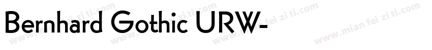 Bernhard Gothic URW字体转换